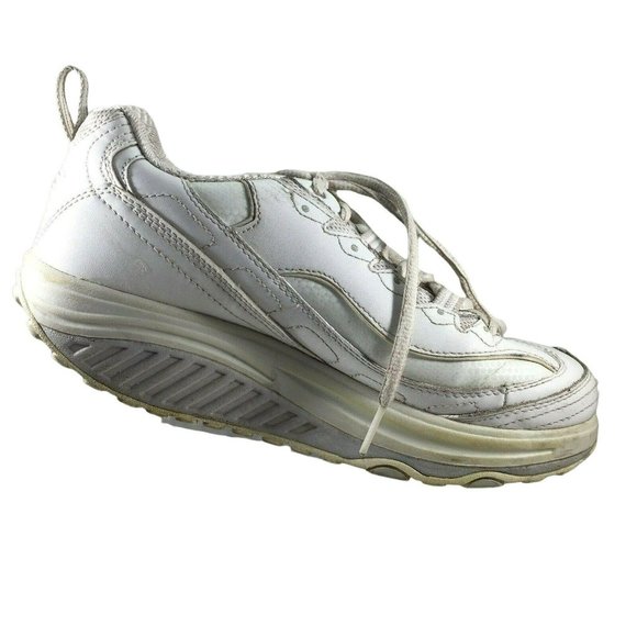 Skechers Shape Ups Shoes Womens 6.5 White Lace UK 3.5 EU 36.5 Walking Tone 11800 - Picture 11 of 12